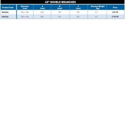 Hargreaves MECH 416 Soil 45 Degree Double Branches