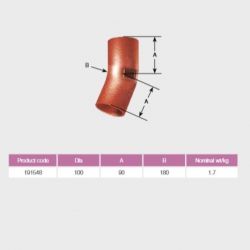 Pam Building Ensign Cast Iron 22 degree bend Long radius EF02L