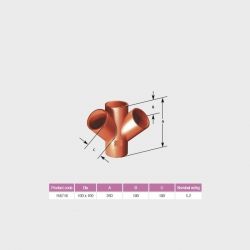 Pam Building Ensign Cast Iron 45 Degree Corner Branch EF035