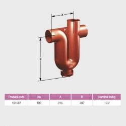 Pam Building Ensign Cast Iron Branch Trap EF080