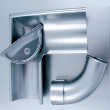 Lindab Magestic Galvanised Steel Half Round Internal Gutter Angle 90 ...