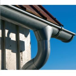 Lindab Magestic Galvanised Circular Steel Downpipe x 3m (SROR)