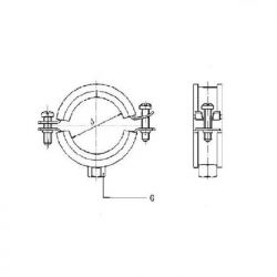 Hargreaves MECH 416 Soil Zinc Plated Rubber Lined Bismat Brackets