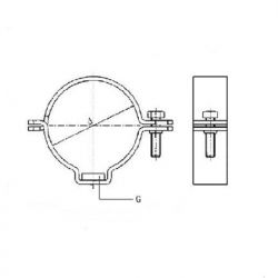 Hargreaves MECH 416 Soil Galvanised Pipe Clamps