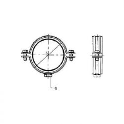 Hargreaves Halifax Soil Zinc Plated Rubber Lined Heavy Duty Bossed Bracket