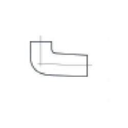 Harmer SML Cast Iron Soil & Waste 88 degree Bend with Long tail