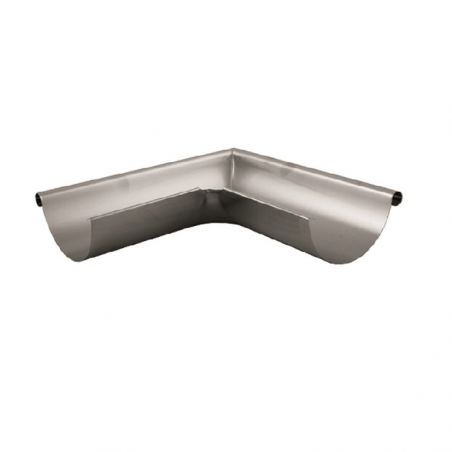 Lindab Galvanised Steel Half Round External Gutter Angle 90 Degrees (RVY)