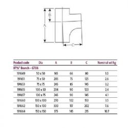 Pam Building Timesaver Cast Iron Soil 87.5 Degree Boss Branches GT06