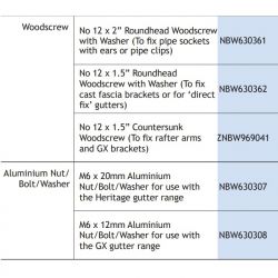No 12 x 1.5" Countersunk Woodscrew