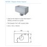 Lindab Steel Small Rectangular Hopper (VATKR)