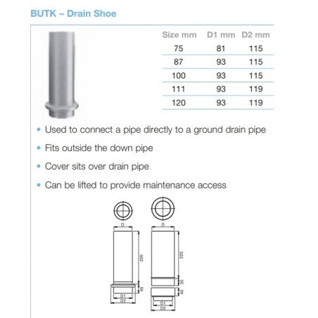 Lindab Circular Steel Downpipe SV Pipe Holder For Spike (SV)