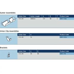 Alumasc Aqualine Deep Run Extruded Aluminium Brackets