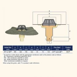 Harmer Roof Insulated Graduated Vertical Spigot Outlet