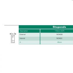 Hargreaves Premier Notts OG Cast Iron External Stop End