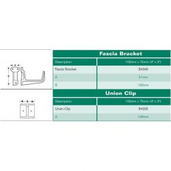 Hargreaves100mm x 75mm Premier Box Cast Iron Fascia Bracket