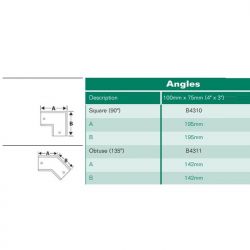 Hargreaves 100mm x 75mm Premier Box Cast Iron Gutter Square Angle 90 degree