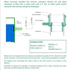 Hargreaves Premier Round cast Iron Downpipe Diverter Kit