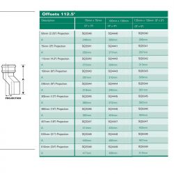 Hargreaves Premier Square cast Iron Downpipe Offset 533mm Projection