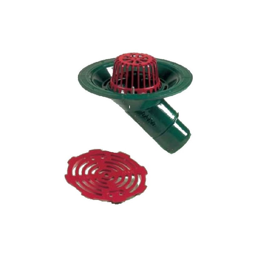 Caroflow Roof Aluminium Vertical Threaded Outlet