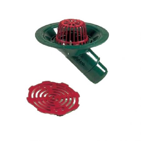 Caroflow Roof Aluminium Vertical Threaded Outlet