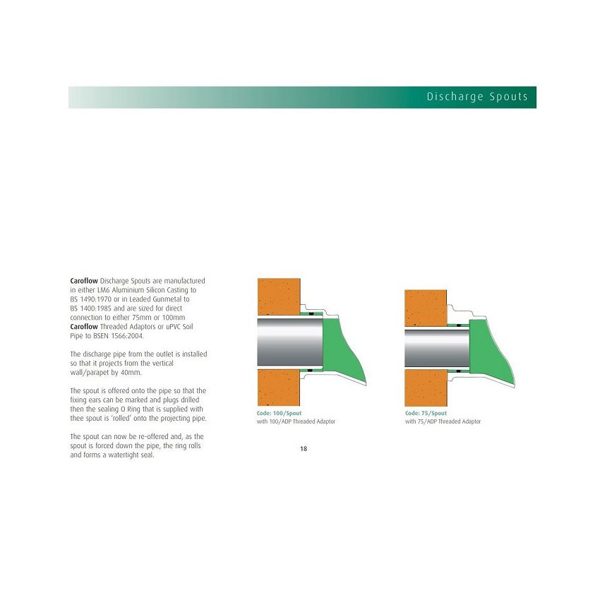 Caroflow Roof Aluminium Two Way Outlet