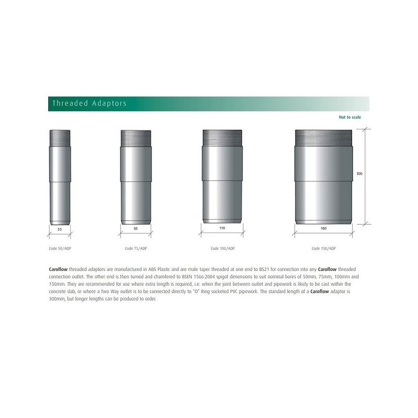 Caroflow Threaded Adaptors