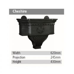 Rainguard Cast Aluminium Cheshire Rainwater Hopper Head