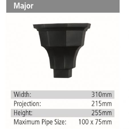 Major Rainwater GRP Hopper Head