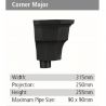 Corner Major Rainwater GRP Hopper Head