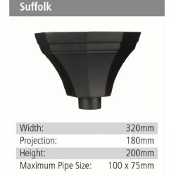 Suffolk Rainwater GRP Hopper Head