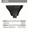 Suffolk Rainwater GRP Hopper Head