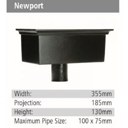 Newport Rainwater GRP Hopper Head