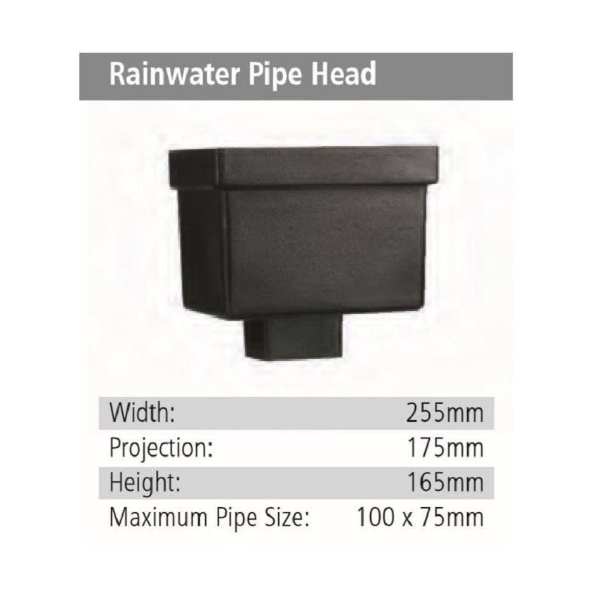 Rainwater Pipe Head GRP Hopper Head