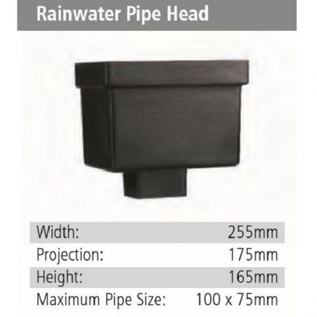 Rainwater Pipe Head GRP Hopper Head
