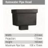 Rainwater Pipe Head GRP Hopper Head
