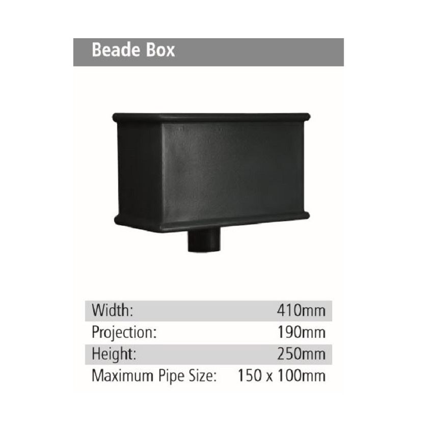 Beade Box Rainwater GRP Hopper Head