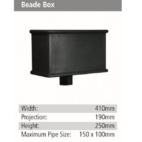 Beade Box Rainwater GRP Hopper Head