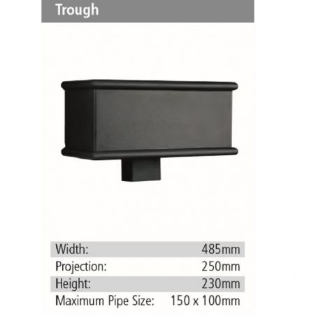 Trough Rainwater GRP Hopper Head
