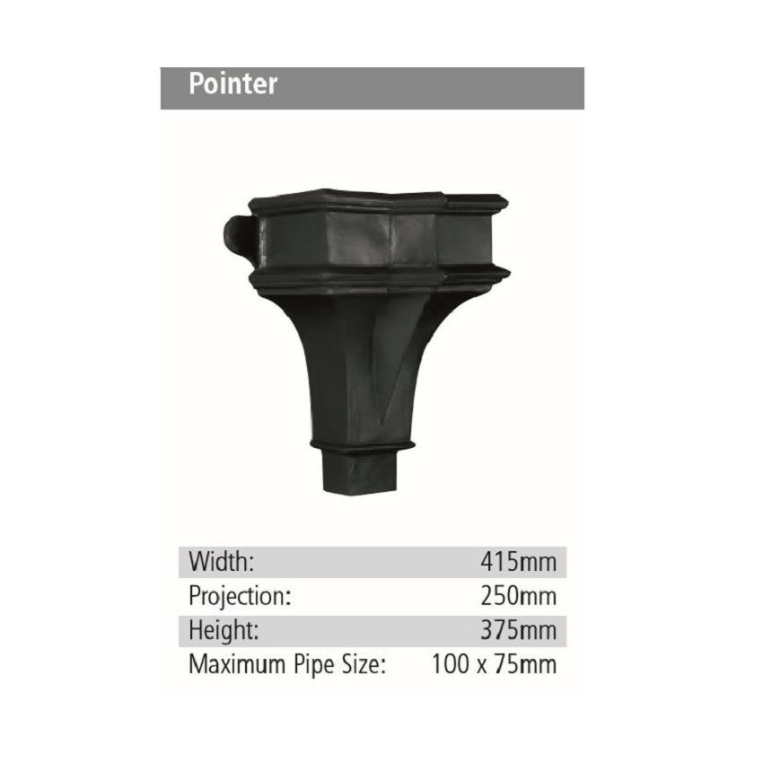 Pointer Rainwater GRP Hopper Head