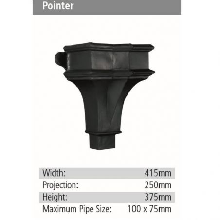 Pointer Rainwater GRP Hopper Head