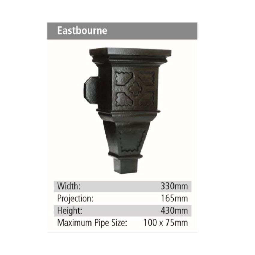 Eastbourne Rainwater GRP Hopper Head
