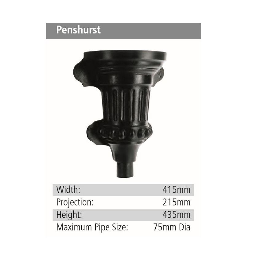 Penshurst Rainwater GRP Hopper Head