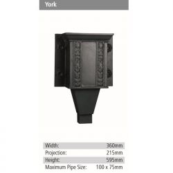 York Rainwater GRP Hopper Head