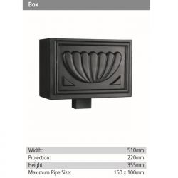 Box Rainwater GRP Hopper Head