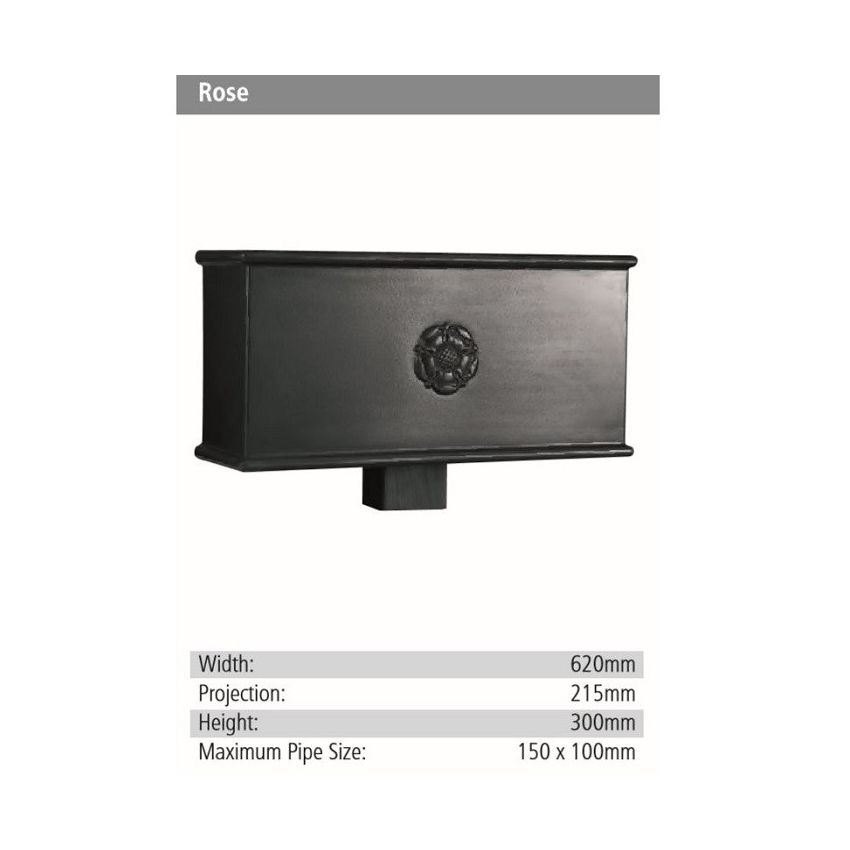 Rose Rainwater GRP Hopper Head