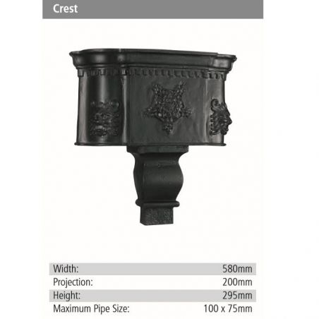 Crest Rainwater GRP Hopper Head