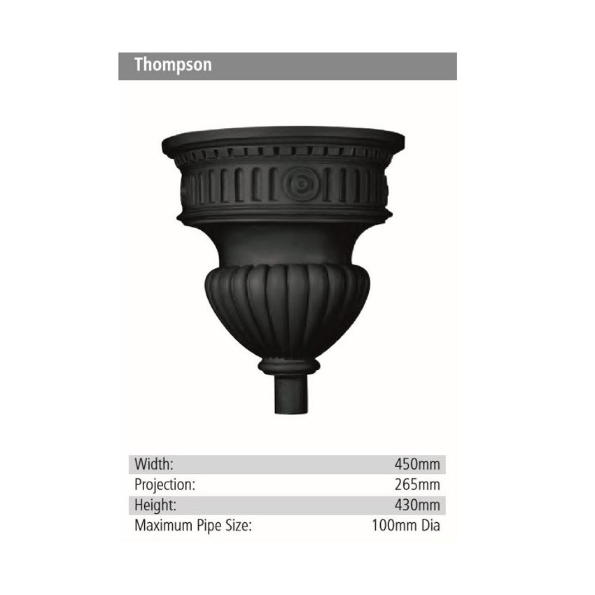 Thompson Rainwater GRP Hopper Head