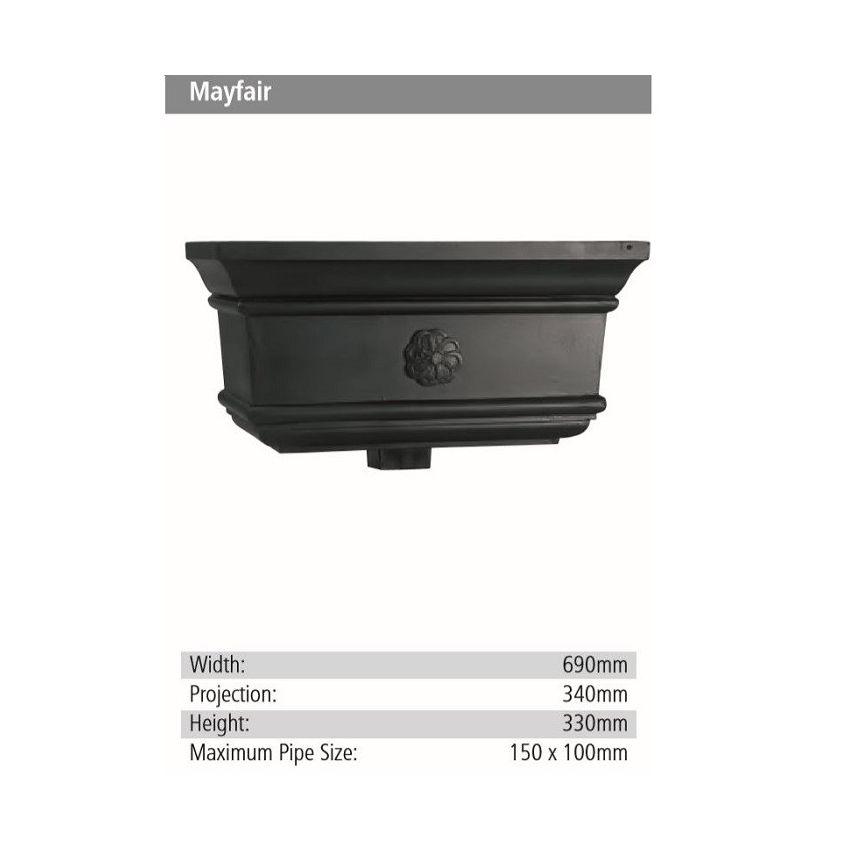 Mayfair Rainwater GRP Hopper Head