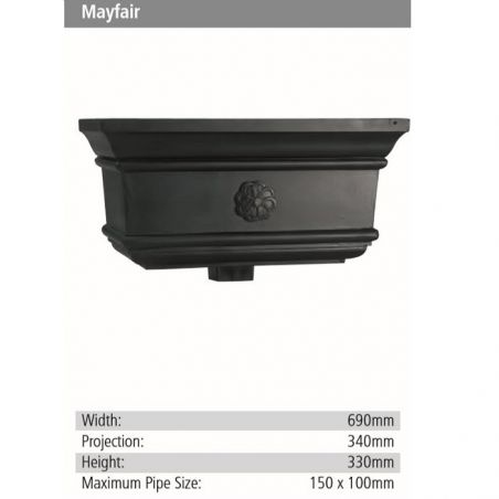 Mayfair Rainwater GRP Hopper Head
