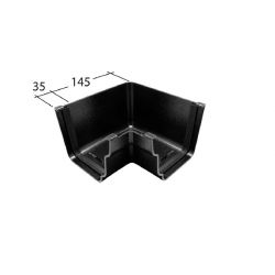 Alutec Evolve Ogee Aluminium 130mm 90 Degree Internal Angle (GY530H)